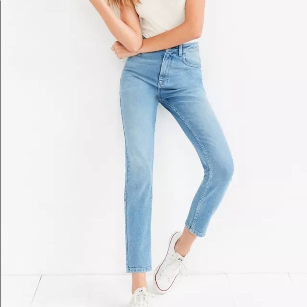 BDG high waisted “girlfriend” style ripped jeans